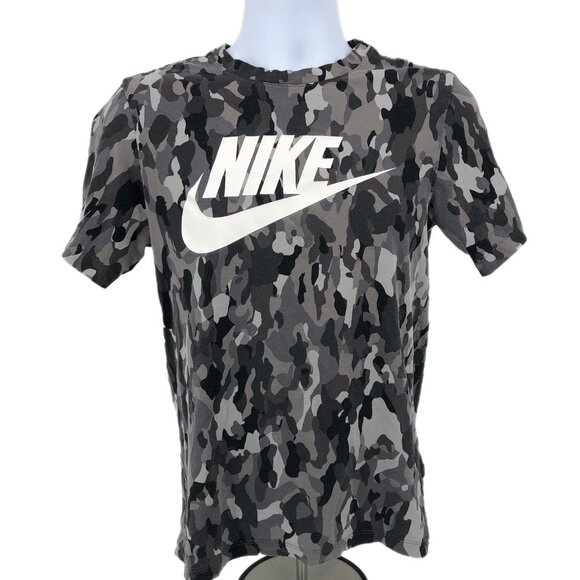 Nike Black/Gray Camouflage T-Shirt | Made in Vietnam - Picture 1 of 3